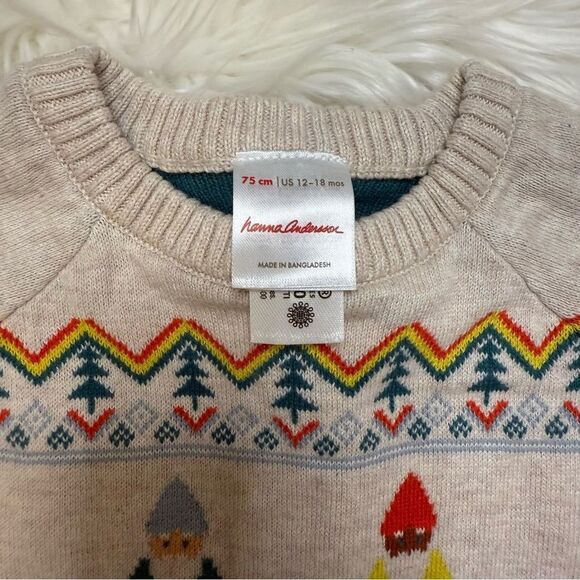[Hanna Andersson] Cream colored Nome Sweater Set - Size 12-18 months - Picture 2 of 5